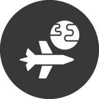 Travel Glyph Inverted Icon vector