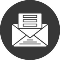 Letter Glyph Inverted Icon vector