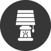 Lamp Glyph Inverted Icon vector