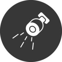 Lamp Glyph Inverted Icon vector