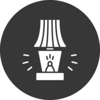 Lamp Glyph Inverted Icon vector