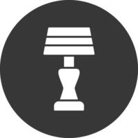 Lamp Glyph Inverted Icon vector