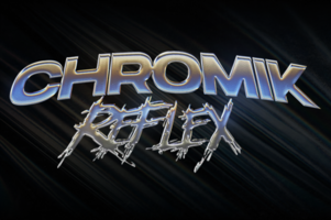 Chromic Reflective Text Effect 3D Iridescent Shiny psd