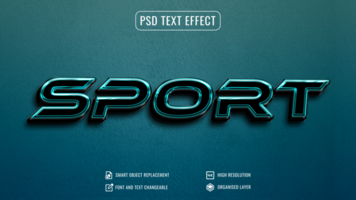 oscuro deporte texto efecto psd