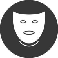 Theatre Glyph Inverted Icon vector