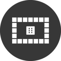 Board Games Glyph Inverted Icon vector