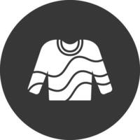 Jumper Glyph Inverted Icon vector