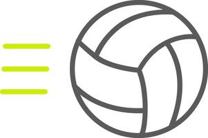 Volley Ball Line Two Color Icon vector