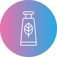 Hand Cream Line Gradient Circle Icon vector