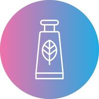 Hand Cream Line Gradient Circle Icon vector