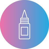 Bottle Line Gradient Circle Icon vector