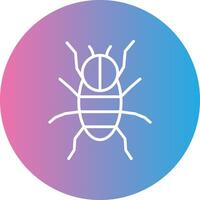 Spider Line Gradient Circle Icon vector