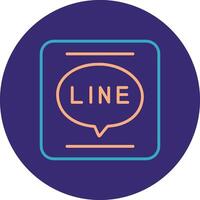 APP Line Two Color Circle Icon vector