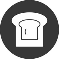 Toasting Glyph Inverted Icon vector