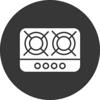 Hob Glyph Inverted Icon vector