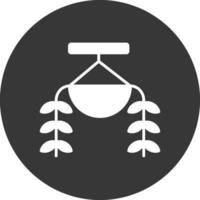 Burros Tail Glyph Inverted Icon vector