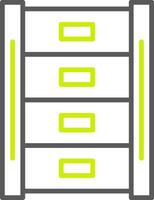 Makeup Container Line Two Color Icon vector