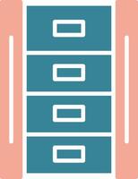 Makeup Container Glyph Two Color Icon vector
