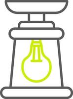 Lantern Line Two Color Icon vector