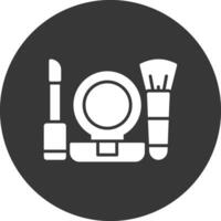 hacer arriba glifo invertido icono vector