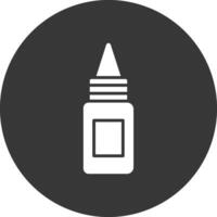 Bottle Glyph Inverted Icon vector