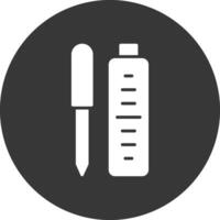 Lipgloss Glyph Inverted Icon vector