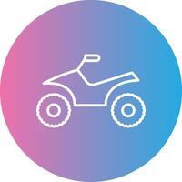 Quad Line Gradient Circle Icon vector