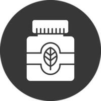 Essential Oil Glyph Inverted Icon vector