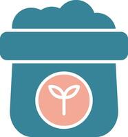 Fertilizer Glyph Two Color Icon vector