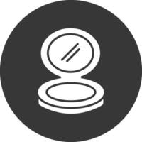 Powder Glyph Inverted Icon vector