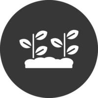 Plants Glyph Inverted Icon vector