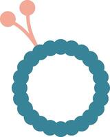 Beads Glyph Two Color Icon vector