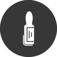 Ampoule Glyph Inverted Icon vector