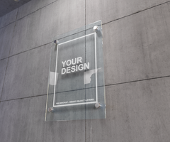 Transparent Plate Mockup psd