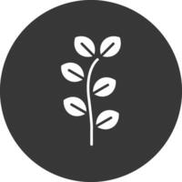 Eucalyptus Glyph Inverted Icon vector