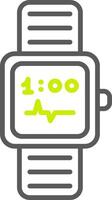 Watch Line Two Color Icon vector