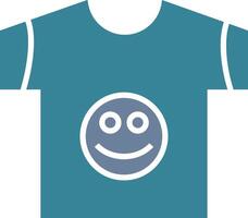 T Shirt Glyph Two Color Icon vector