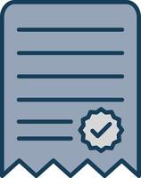 Notes Line Filled Grey Icon vector