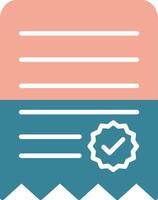 Notes Glyph Two Color Icon vector