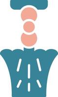 Lamp Glyph Two Color Icon vector