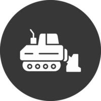 Drill Glyph Inverted Icon vector