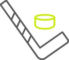 Hockey Line Two Color Icon vector