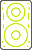 Speaker Line Two Color Icon vector