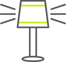 Lamp Line Two Color Icon vector