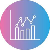 gráficos línea degradado circulo icono vector