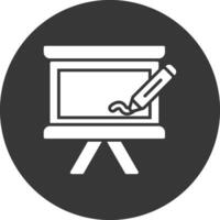 Board Glyph Inverted Icon vector