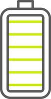 Battery Line Two Color Icon vector