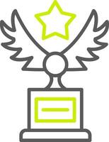 Wings Line Two Color Icon vector