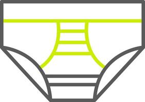 Underwear Line Two Color Icon vector
