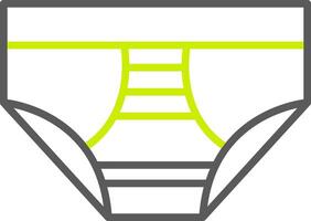 Underwear Line Two Color Icon vector